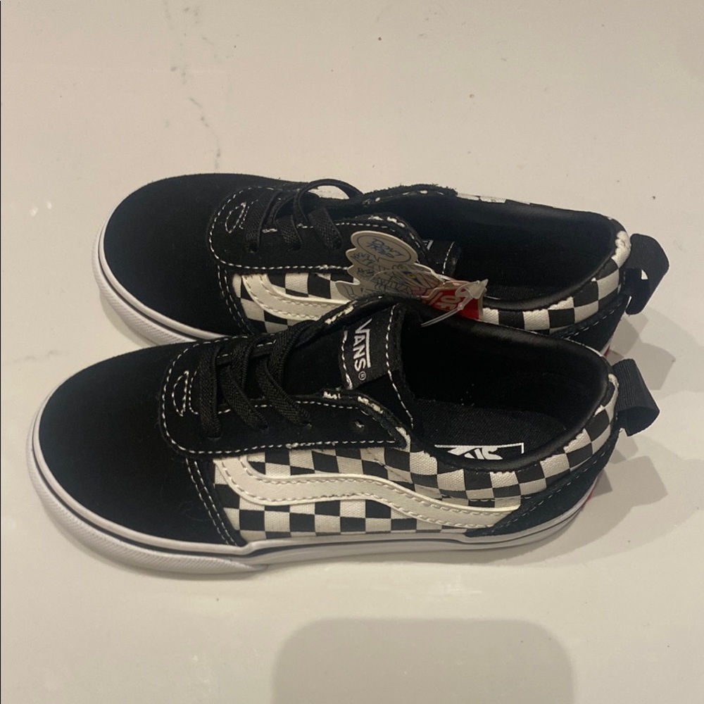 Vans Black and White Checkered Sneakers